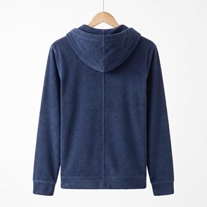 Men's Summer Towelling <b>Zip</b>-<b>Up</b> <b>Jacket</b> Terry Cloth Resort <b>Jacket</b> OEM ODM Wholesale Factory Custom Logo Low MOQ - Product Image 2