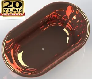 Baignoires en cuivre pur fabriquées à la main à forte demande pour adultes emballage personnalisé prix de gros matériel métallique - Product Image 2