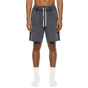 Shorts en coton brut délavé pour femmes et hommes - Product Image 3