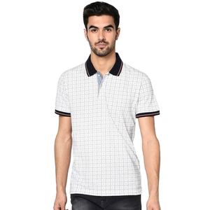 Camisas de Golf Blancas para Hombre, Casuales, Bordadas, de Algodón, Transpirables, Tejidas, 100% Algodón, Personalizadas, Manga Corta, OEM, al por Mayor - Product Image 1