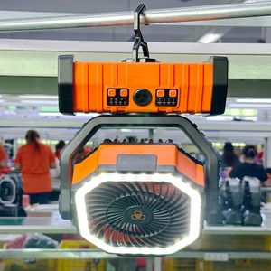 Ventilateur de camping rechargeable OEM avec lumière LED, 20 000 <span class=keywords><strong>mAh</strong></span>, télécommande, tête oscillante, ventilateur portable d'extérieur, plus de 12 heures d'autonomie - Product Image 5
