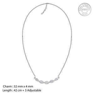 Collier Helix Zircon en argent Chaînes classiques tendance Plaqué or/rhodium/or rose avec étoile en forme de coeur pour cadeau de fiançailles - Product Image 3