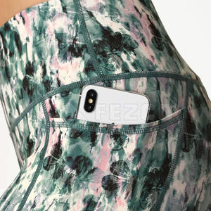 เลกกิ้งออกกำลังกายผู้หญิง ทรงสครันช์บัตต์ ดีไซน์ปรับแต่งได้ เอวยางยืด ผลิตจากผ้าสแปนเด็กซ์/ไนลอน คุณภาพสูง ราคาประหยัด - Product Image 3