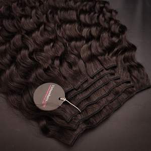 Extensiones de cabello humano con clip de alta calidad 2023 Color de cabello natural para exportación - Product Image 4