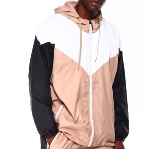 Customizable Windbreaker Outdoor Jacket Pant Set with Logo Hooded Waterproof Tracksuits for Winter Season - Product Image 4