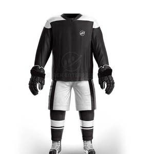 Conjunto Deportivo Personalizado y Elegante, Uniforme de Hockey sobre Hielo 100% Poliéster para Adultos, Servicio OEM, Alta Calidad - Product Image 3