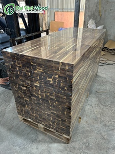 FSC Grade AB Acacia Madera Cera Aceite Acabado Interior Cocina Uso Material de goma Tableros articulados para encimera - Product Image 6