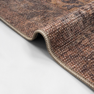 Alfombra Turca Vintage Estilo Art Deco en Tonos Tierra, Alfombra Rústica Desgastada, Lavable, de Pelo Corto, Estilo Clásico, OEM ODM - Product Image 5