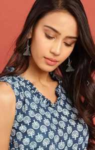 Vestido MIDI bordado floral para mujer 100% algodón ajustado y acampanado debajo de la rodilla estilo de fiesta informal para Primavera/Verano - Product Image 2