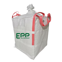 Sac Jumbo FIBC 1000 kg de haute qualité 100 % PP, type B, avec fermeture éclair supérieure, pour agriculture et construction, plat, 100 pièces, fabriqué au Vietnam