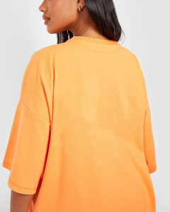 Camiseta de Mujer de Alta Calidad al por Mayor, 100% Algodón, Manga Corta, Cuello Redondo, 300 GSM, Corte Regular, Secado Rápido para Verano - Product Image 6