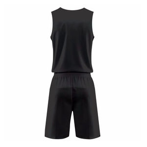 Tenues de basket-ball réversibles et respirantes, personnalisables, 100% polyester, maillots pour hommes - Product Image 4