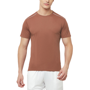 Venta al por mayor Camiseta de cuello redondo para hombre 100% algodón Dry Fit Regular Fit Transpirable Camisas de secado rápido con diseño liso - Product Image 1