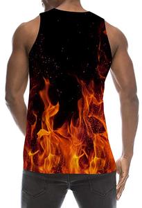 เสื้อกล้าม Ronpex International RI-230 คอกลม ดีไซน์เรียบหรู ทรงเข้ารูป ผ้าถัก พิมพ์ลายการ์ตูน สำหรับฤดูร้อน ผู้ชาย ไซส์พลัส - Product Image 2