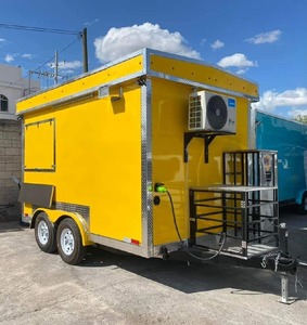 รถเทรลเลอร์สแตนเลสสำหรับขายอาหารจานด่วนแบบเคลื่อนที่สำหรับขายขนมขบเคี้ยว - Product Image 4
