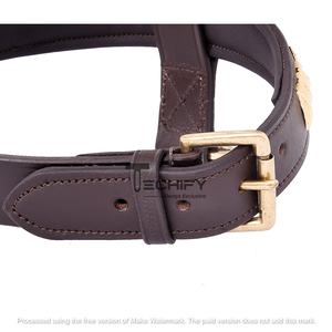 Stylish Comfortable Vintage-Inspired Leather <b>Dog</b> <b>Harness</b> <b>for</b> Medium <b>Large</b> <b>Dogs</b> Solid Luxurious Clincher Decorations <b>for</b> Walking - Product Image 3