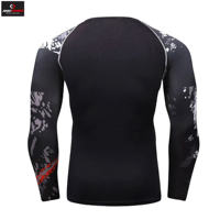 Rashguard à manches longues en polyester/nylon unisexe, compression, pour le surf, protection solaire, vêtements de sport S.N Pride