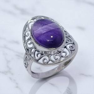 แหวนชั้นดีดีไซน์เนอร์สำหรับผู้หญิงอัญมณีเงินสเตอร์ลิงเครื่องประดับแฮนด์เมดเงิน925ขายส่ง - Product Image 3