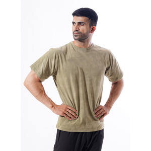 เสื้อยืดผู้ชายผ้าเปียกเปียกเปียก320โอเวอร์ไซส์พิมพ์ลายโลโก้ผ้าฝ้าย100% เสื้อยืดวินเทจสำหรับผู้ชาย - Product Image 4