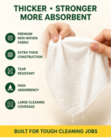 Lingettes de nettoyage écologiques en gros pour cuisine, lingettes dégraissantes ultra-résistantes pour éliminer l'huile, lingettes humides pour surfaces de cuisine, fabricant