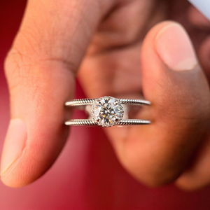 Men's 18K Yellow Gold Moissanite Diamond <b>Ring</b> Regal <b>Crown</b> Collection - Product Image 4