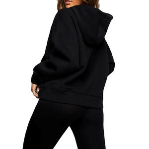 Sudadera con capucha elegante de algodón con cremallera para mujer con cubierta facial para gimnasio y sudaderas con capucha transpirables antiarrugas informales para mujer - Product Image 6