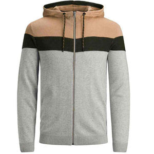 Sweat à capuche zippé de qualité supérieure pour hommes, nouvelle mode, manches longues, poches zippées côtelées, impression élégante, marque personnalisée de haute qualité pour l'automne - Product Image 2