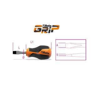 BETA Tournevis extra-courts pour vis à tête fendue Produit multi-pack - Product Image 2