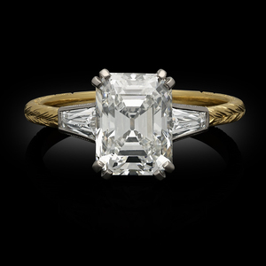 Anillo de diamante de laboratorio solitario de joyería fina, anillo de diamante CVD de corte de oro rosa de 18 quilates, anillo de diamante de compromiso de alta calidad para Unisex - Product Image 4