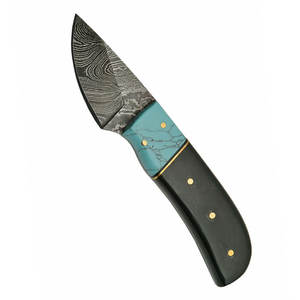 Couteau Skinner en acier damas de qualité supérieure personnalisable, poignée confortable pour le camping-Support OEM de qualité bricolage - Product Image 2