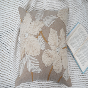 Almohada de cuentas hecha a mano de lujo, decoración decorativa para el hogar, decoración de cuentas para sala de estar, funda de almohada flexible de algodón, Material de algodón 100% - Product Image 4