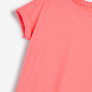 Nueva llegada Logotipo personalizado Camisetas de moda para mujer El mejor material Tallas grandes Manga corta Ropa de yoga para mujer Camiseta - Product Image 3