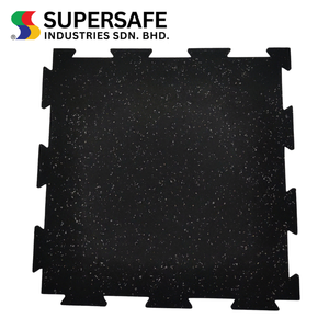 Revêtement de sol en caoutchouc élastique Anti-Fatigue d'usine directe tapis de gymnastique à emboîtement revêtement de sol aide à réduire les blessures - Product Image 6