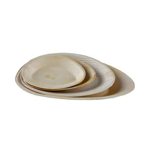 Vaisselle jetable écologique de haute qualité biodégradable compostable plateau à œufs feuille de dîner pour servir des aliments dans les fêtes de mariage - Product Image 1