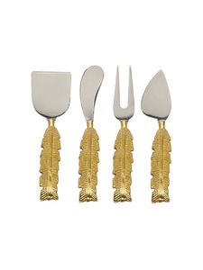 El MEJOR PRECIO DE LA India, juego de corte de queso de acero inoxidable con mango de latón de calidad superior, cubiertos de estilo de diseño chino para fiestas - Product Image 5