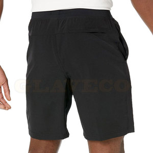 Shorts de sport pour hommes, style urbain, en stock, vente flash, taille élastique, motif uni, matière nylon/polyester, faible MOQ - Product Image 3