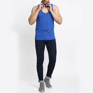 Custom 100% Cotton <b>Gym</b> <b>Vest</b> for <b>Men</b> Casual Summer Sleeveless Tank Top Workout Bodybuilding Fitness Singlet Shirt - Product Image 5