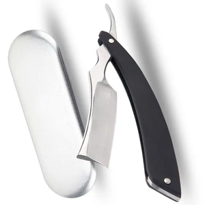 Navaja de Afeitar Profesional de Alta Calidad con Hoja Recta Plegable para Barbería, Navaja de Seguridad para Salón, para Depilación Profesional - Product Image 4