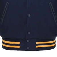 Veste universitaire d'hiver personnalisée avec logo brodé sur le devant, design universitaire, baseball, pour hommes