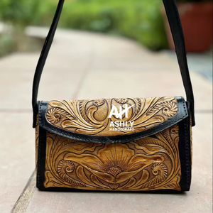 À la mode usiné à la main sculpture cuir portefeuille pochette coque de téléphone élégant Multi nouveau Design Western cuir portefeuilles bandoulière embrayages - Product Image 1