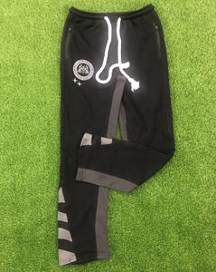 Pantalons de survêtement à taille haute pour homme, style flare, 100% coton, tissu éponge, style à devant plat, tissu peint de haute qualité - Product Image 1