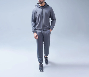 Survêtements d'hiver en satin tissé 100 % polyester haute performance, couleur unie, fermeture éclair, sur mesure, prix de gros pour hommes - Product Image 6