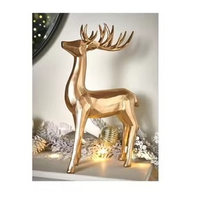 Reno de metal dorado con la mejor calidad para banquetes, hoteles y elegantes eventos familiares - Product Image 1