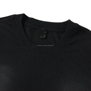 T-shirt à la mode unisexe surdimensionné en coton lavé imprimé personnalisé, t-shirt décontracté à manches courtes pour hommes et femmes - Product Image 4