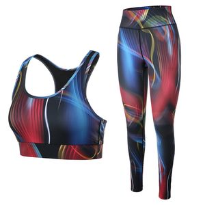 Conjunto de Yoga de 2 Piezas para Mujer, Cómodo y a la Moda, Sujetador Deportivo Comprimido y Leggings Transpirables de Color Sólido, Ropa Deportiva - Product Image 1