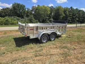 Remolque volquete de aluminio 7x14 con elevación telescópica en stock. Remolque volquete agrícola de calidad premium, resistente y fiable. - Product Image 6