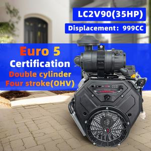 Nuevo motor marino de gasolina de 35HP/999CC, 4 tiempos, bicilíndrico, arranque eléctrico, bajo consumo de combustible, industrial LC2V90 OHV con rodamientos de engranajes - Product Image 5