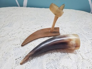 Soporte de cuerno de búfalo pulido Vintage artesanías naturales para hombres Navidad Medieval regalo de boda decoración de animales estilo vikingo hidromiel - Product Image 4