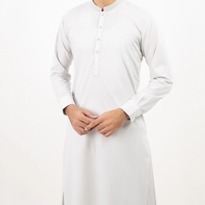 Ensemble Shalwar Kameez pakistanais, vêtements islamiques, Salwar Kameez pour hommes, 100% coton, sans plis, séchage rapide, vente en gros - Product Image 2