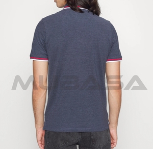 Polos en coton respirant pour hommes surdimensionnés brodés couleur unie unisexe polos de golf Mubasa Sports - Product Image 2